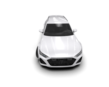 Araba beyaz arka planda izole edilmiş. 3d oluşturma.