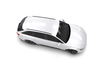 modern araba beyaz üzerine izole