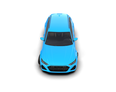 modern araba beyaz arka planda izole edildi - d görüntüleme - 3d