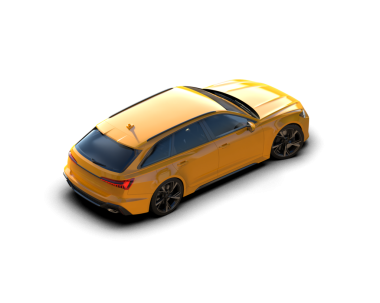 Arka planda izole edilmiş modern lüks araba. 3D görüntüleme - illüstrasyon