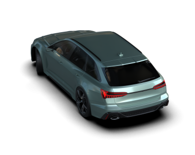 Modern lüks araba siyah arka planda izole edilmiş. Gölge ve yansıma ile 3D illüstrasyon.