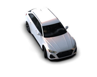 Yepyeni bir arabanın 3 boyutlu görüntüsü