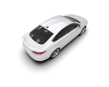 modern beyaz araba beyaz arka plan üzerinde izole