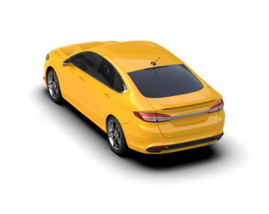 Siyah arka planda modern sarı araba. 3 Boyutlu Hazırlama