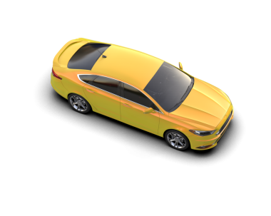 Araba beyaz arka planda izole edilmiş. 3 boyutlu illüstrasyon. resim