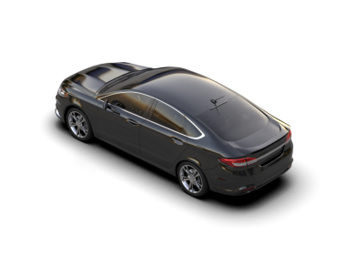 Modern araba siyah arka planda izole edilmiş. 3d illüstrasyon.