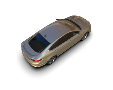 Beyaz arka planda bir araba. yüksek kalite 3 boyutlu resim