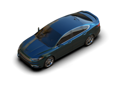 Siyah arka plandaki araba, 3 boyutlu illüstrasyon