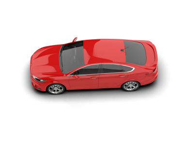 kırmızı çatılı modern araba