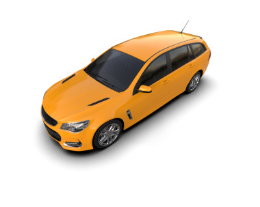 Beyaz arkaplandaki bir arabanın 3 boyutlu görüntüsü