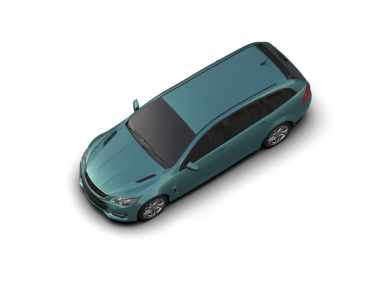 beyaz arka planda modern araba, üst görünüm