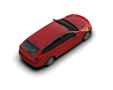 Siyah arka planda kırmızı araba. 3d oluşturma