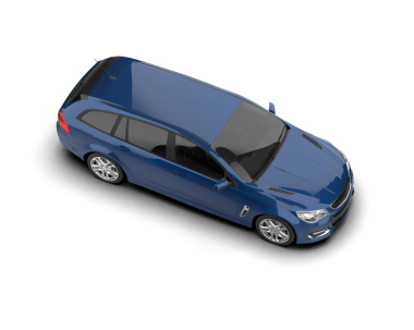 Modern lüks araba beyaz zemin üzerine.