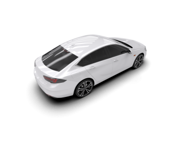 Siyah arka planda beyaz modern araba