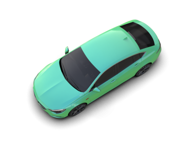 yeşil modern araba siyah arka planda izole edilmiş..