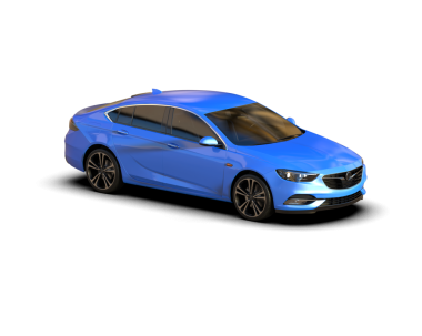 Koyu arkaplanda mavi bir araba 3 boyutlu görüntüleme