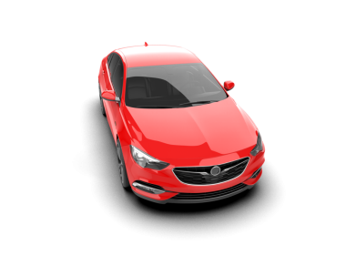 Gerçekçi kırmızı araba. vektör illüstrasyonu.