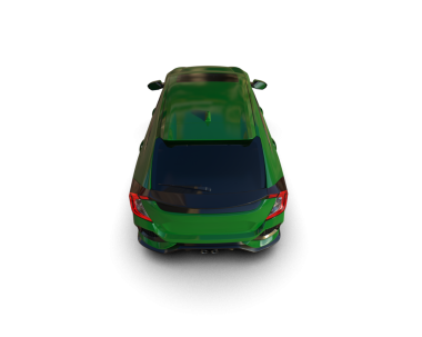 araba beyaz arkaplanda izole edildi