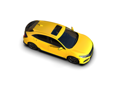 beyaz arkaplanda izole edilmiş araba 3 boyutlu görüntüleme