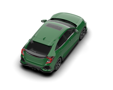 Beyaz arka planda izole edilmiş bir arabanın 3 boyutlu görüntüsü