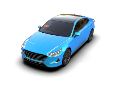 Stüdyo ortamında daha az genel bir konsept arabanın 3 boyutlu çizimi