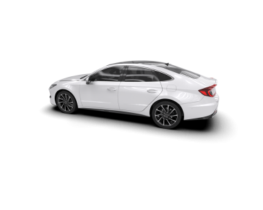 uzun gölgeli modern araba.