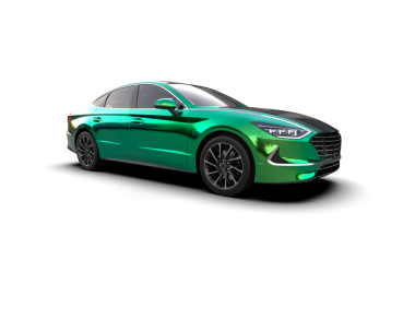 Işık arka planlı modern bir araba. 3d oluşturma