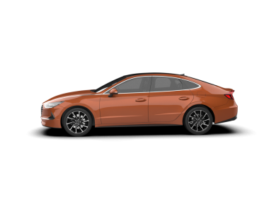 Kırmızı modern sedan araba beyaz arka planda izole edilmiş. Yan görünüş. 3d oluşturma.