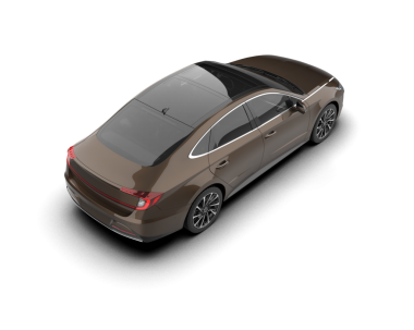 Modern araba arka planda izole edilmiş. 3D görüntüleme - illüstrasyon