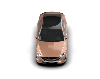 beyaz arkaplanda modern araba