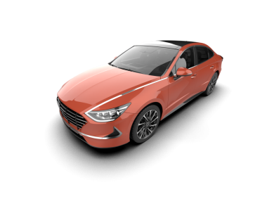 Modern araba. 3d oluşturma.