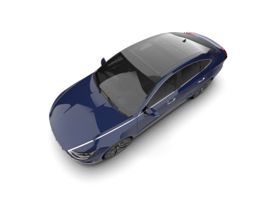 Modern lüks araba beyaz zemin üzerine.