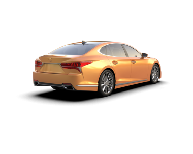 modern lüks araba beyaz arka planda, kırpma yolu ile izole edilmiş - 3 boyutlu