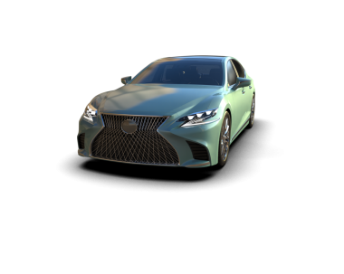 3D rending araba siyah üzerine izole