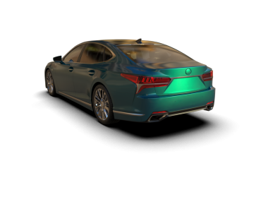 Siyah zemin üzerinde modern araba 3 boyutlu görüntüleme