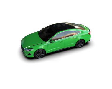 yeşil lüks spor araba