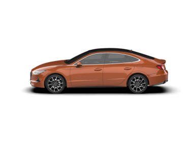 Modern araba. Yan görünüş. 3d illüstrasyon