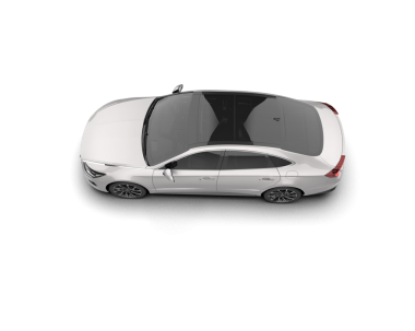 Gerçekçi beyaz araba manzarası. 3d oluşturma