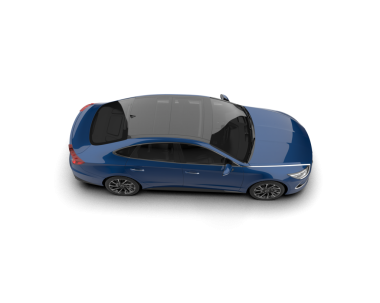 araba yan görünümü izole