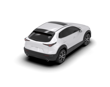 Beyaz bir arabanın 3 boyutlu görüntüsü. yüksek kaliteli resimleme