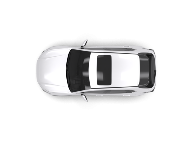 modern araba kırpma yolu ile beyaz arkaplanda izole