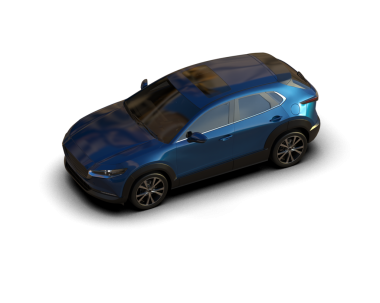 Araba siyah arka planda izole edilmiş. 3d illüstrasyon.