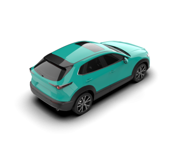 araba beyaz arkaplanda izole edildi. 3d görüntüleme - illüstrasyon