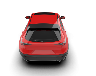 Araba beyaz zemin üzerine