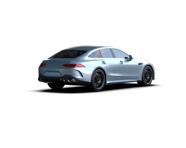 Beyaz arka planda modern bir araba. 3d oluşturma