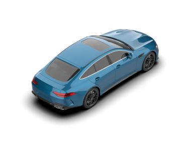 Beyaz arka planda modern lüks bir araba. 3d illüstrasyon