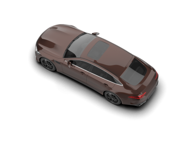 Modern lüks araba siyah arka planda izole edilmiş. 3d oluşturma.