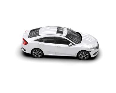 Modern araba beyaz arka planda izole edilmiş. 3d oluşturma.