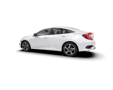 beyaz modern sedan araba