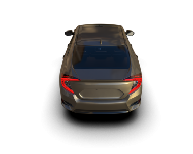 Modern lüks araba. Beyaz arka planda izole edilmiş. 3d illüstrasyon